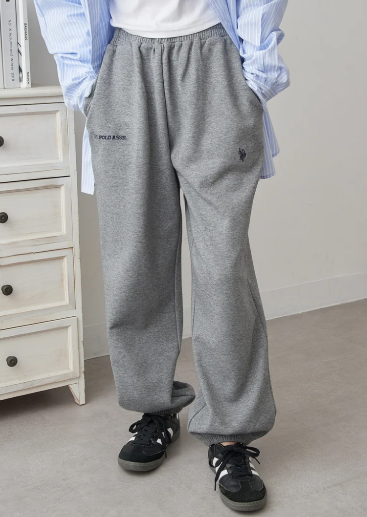 🌟售完即止🌟 日本直送U.S. POLO ASSN  Classical One-Point Logo Double-Faced Sweatpants