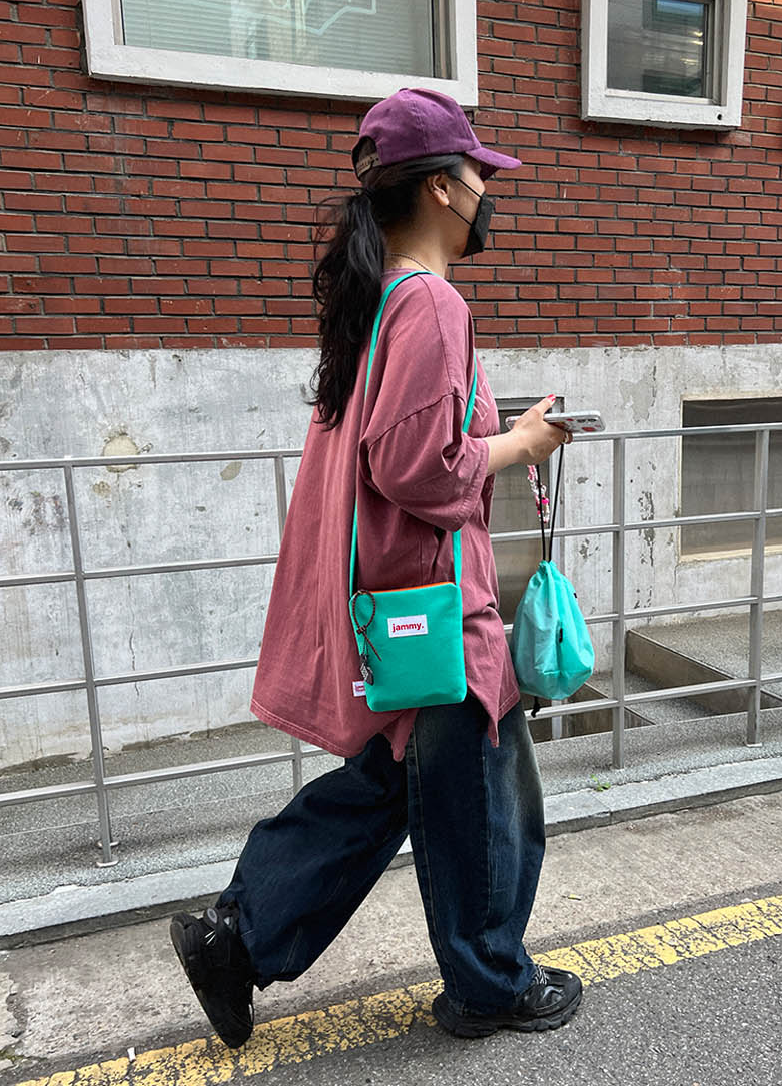 Direct from Korea Jammyfinger  Cotton Mini Cross Bag