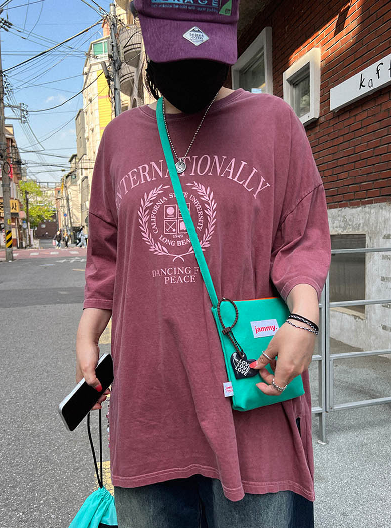 韓國直送Jammyfinger AA Cotton Mini Cross Bag