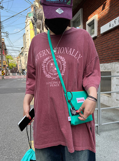 Direct from Korea Jammyfinger  Cotton Mini Cross Bag