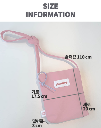 Direct from Korea Jammyfinger  Cotton Mini Cross Bag