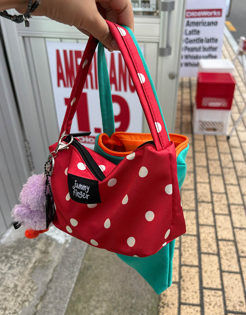 韓國直送Jammyfinger Dot Mini Boat Bag