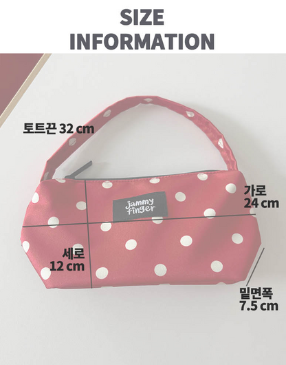 韓國直送Jammyfinger Dot Mini Boat Bag
