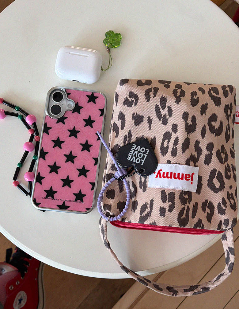 韓國直送Jammyfinger Leopard AA Mini Bag