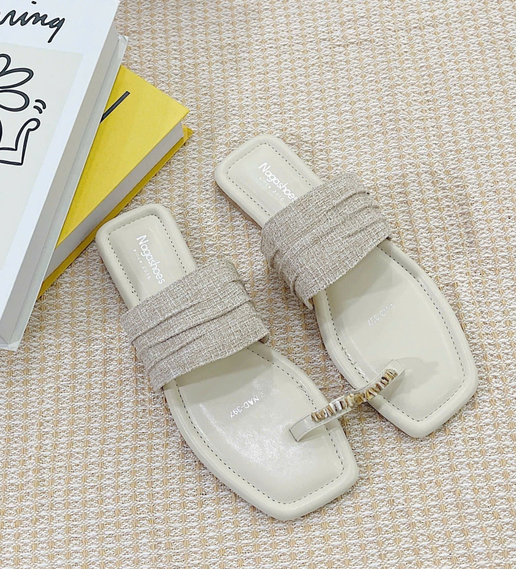 Twisted Strap Thong Sandals