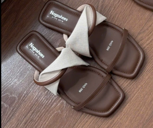 Twisted Strap Thong Sandals