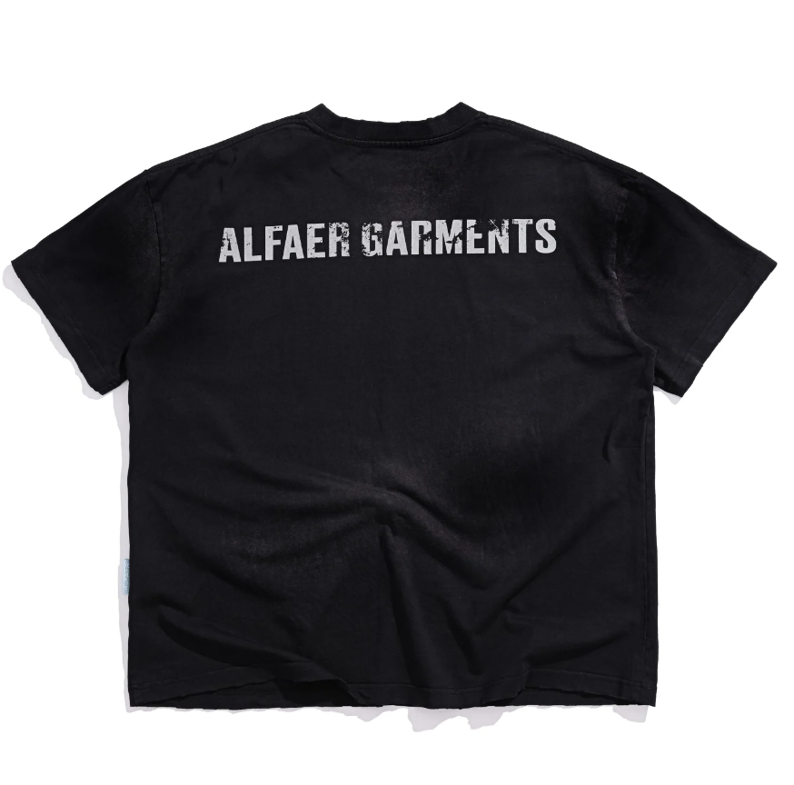 Alfaer Quiet Bravery Washed Tee / Denim Shorts