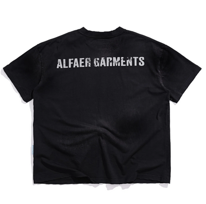 Alfaer Quiet Bravery Washed Tee / Denim Shorts