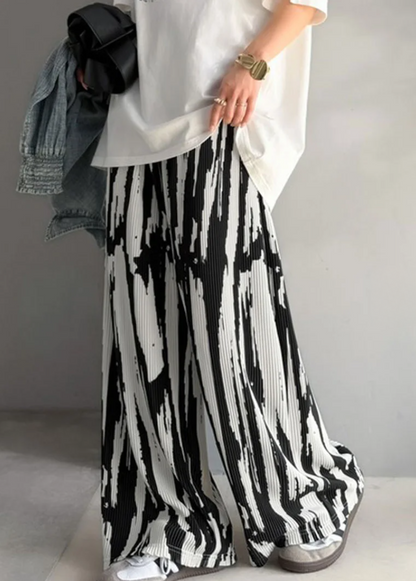 日本直送Patterned Fine Pleated Pants