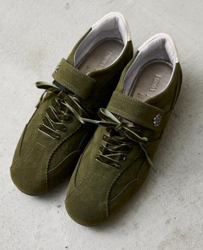Direct from Japan: Mary Quant × Publux Faux Suede Velour Ribbon Velcro Sneakers