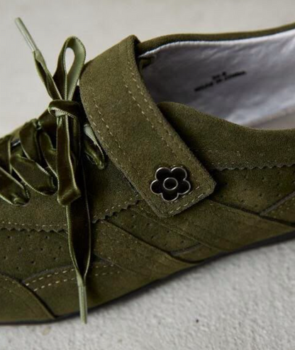 Direct from Japan: Mary Quant × Publux Faux Suede Velour Ribbon Velcro Sneakers