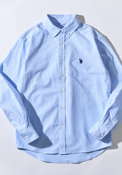 日本直送US POLO ASSN Embroidery Bd Shirt Bd Long Sleeve Shirt