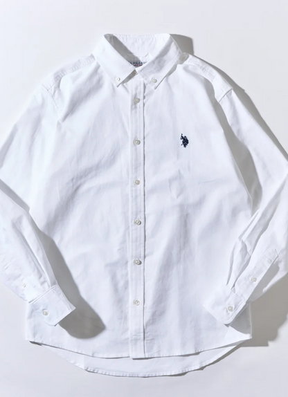 日本直送US POLO ASSN Embroidery Bd Shirt Bd Long Sleeve Shirt