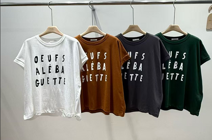 韓國直送French Style Tee &amp; Skirt