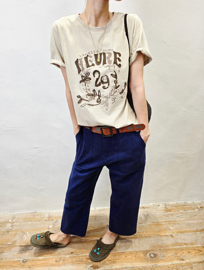 韓國直送Doodle Printed Vintage Tee