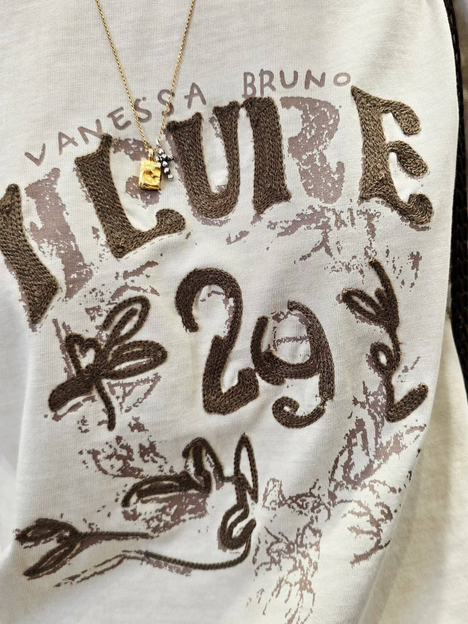 韓國直送Doodle Printed Vintage Tee
