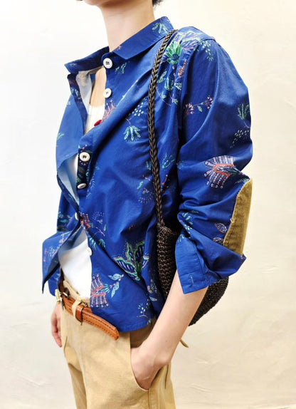 韓國直送Heritage Floral Elbow-Patch Shirt / Pants