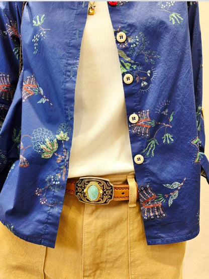 韓國直送Heritage Floral Elbow-Patch Shirt / Pants