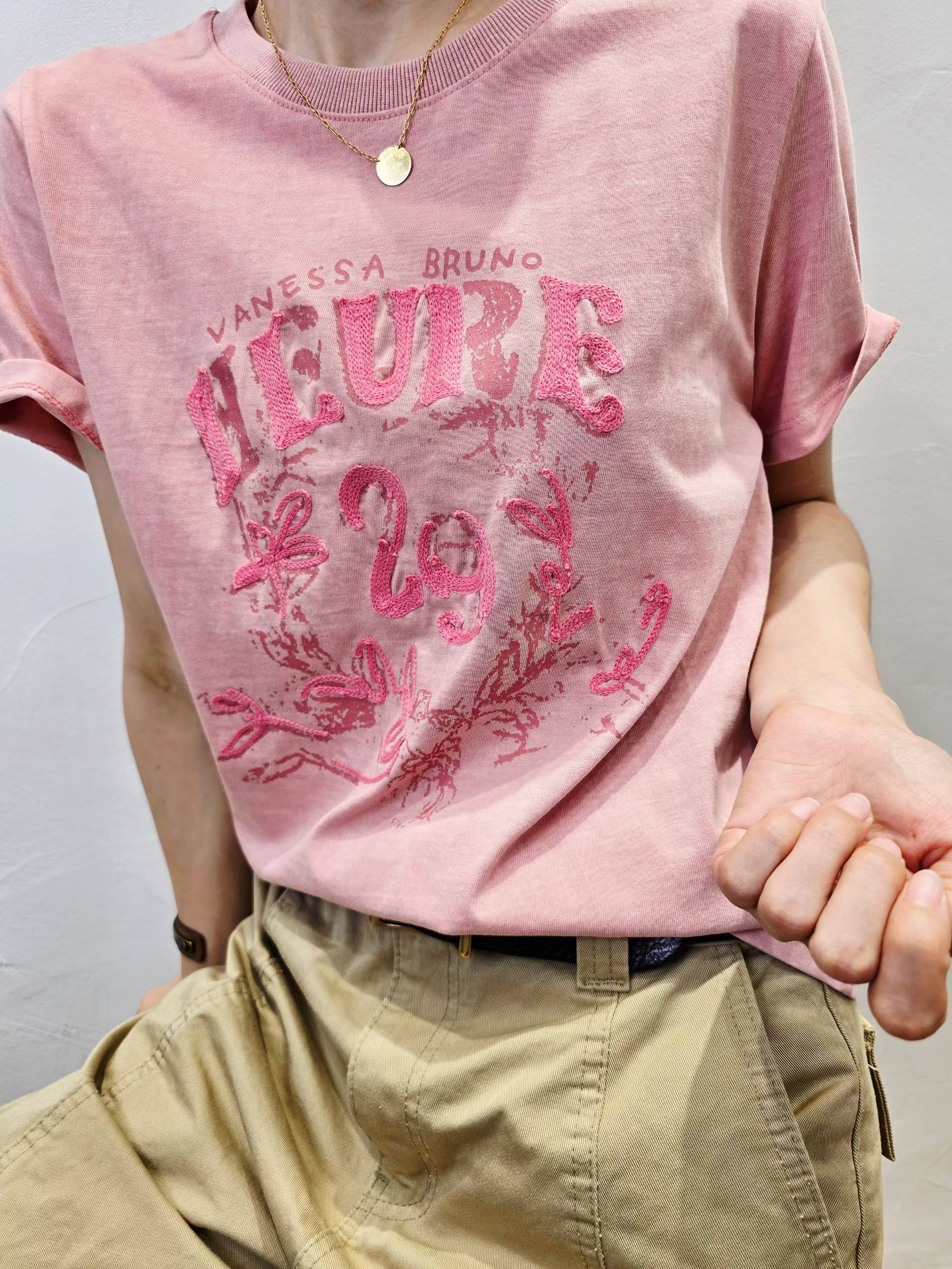 韓國直送Doodle Printed Vintage Tee