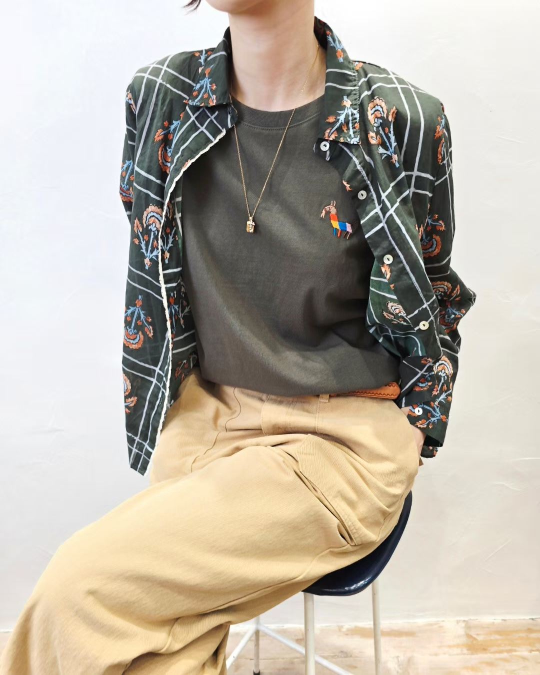 韓國直送Antique Flora Shirt