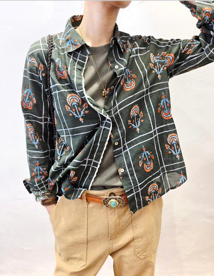 韓國直送Antique Flora Shirt