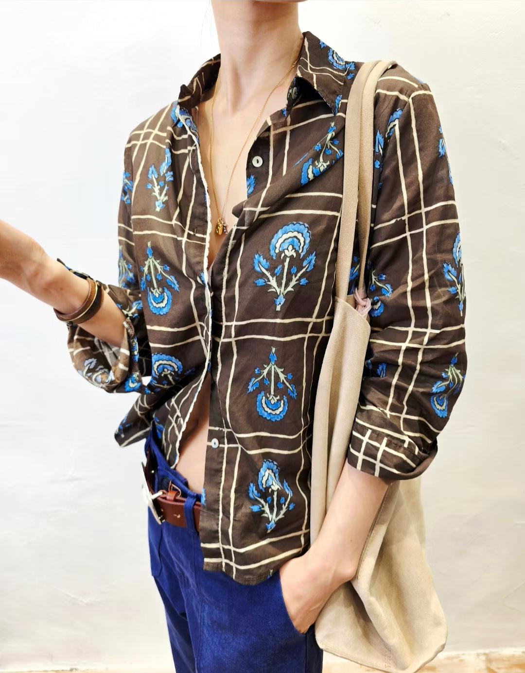 韓國直送Antique Flora Shirt