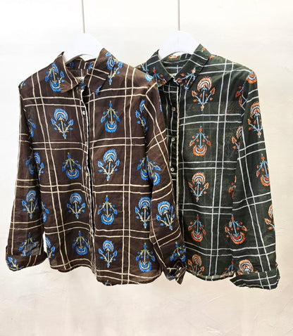 韓國直送Antique Flora Shirt