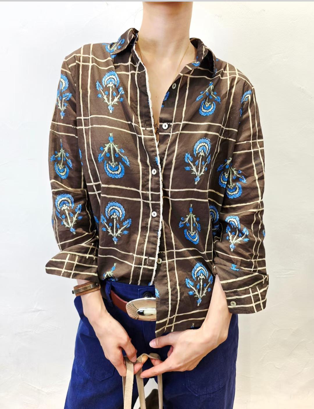韓國直送Antique Flora Shirt