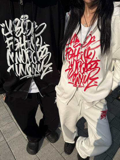 韓國直送PLUS 82 HIYA Vibe Graffiti Jacket / Pants