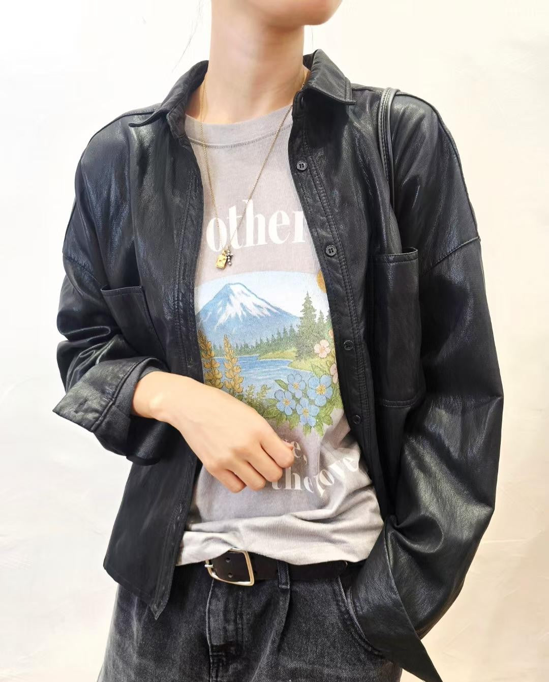 韓國直送Urban Leather Jacket
