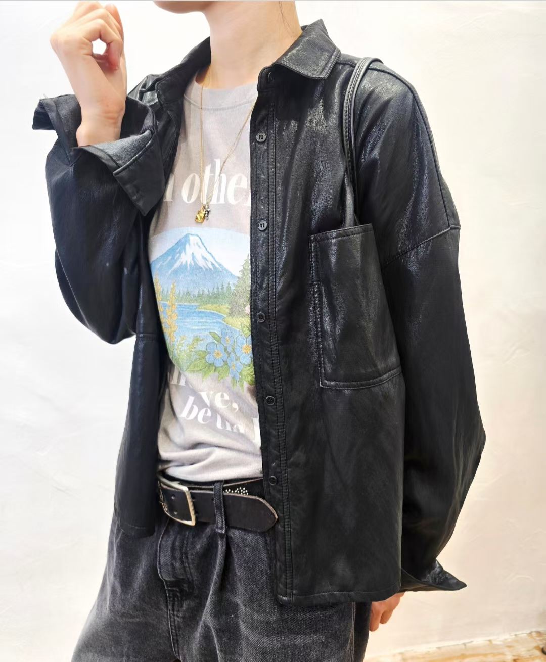 韓國直送Urban Leather Jacket