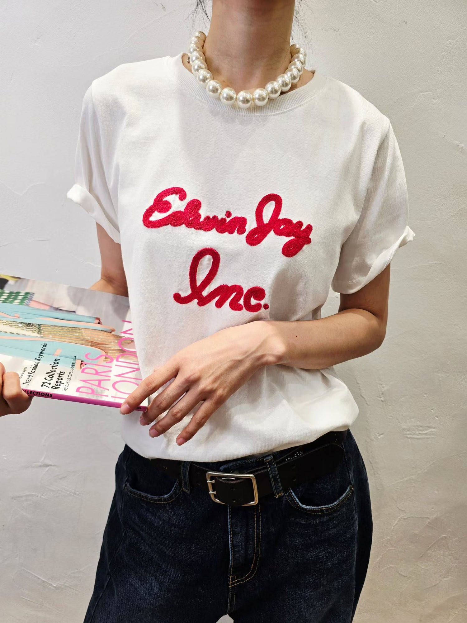 韓國直送Edwin Retro Script Tee
