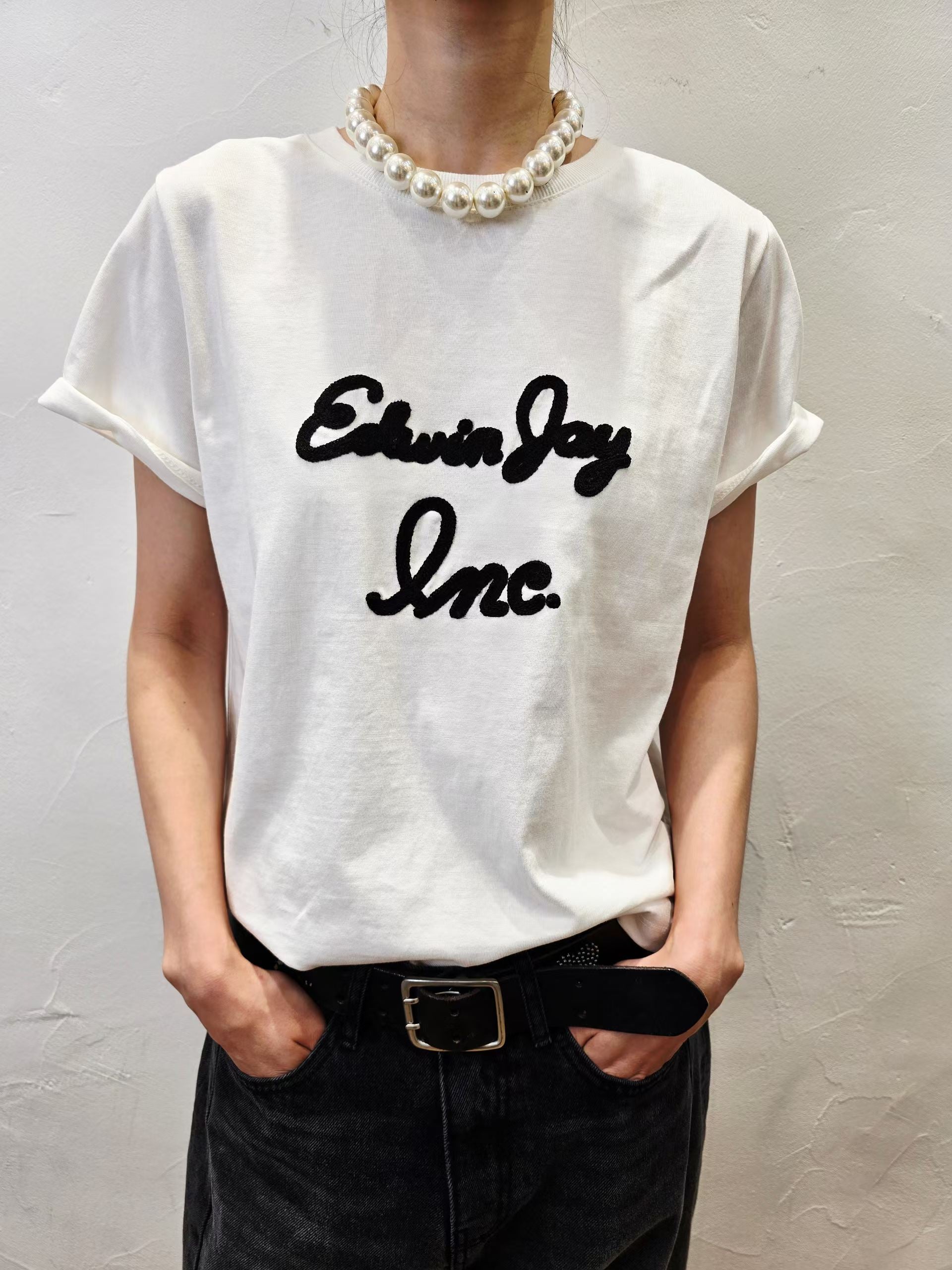 韓國直送Edwin Retro Script Tee