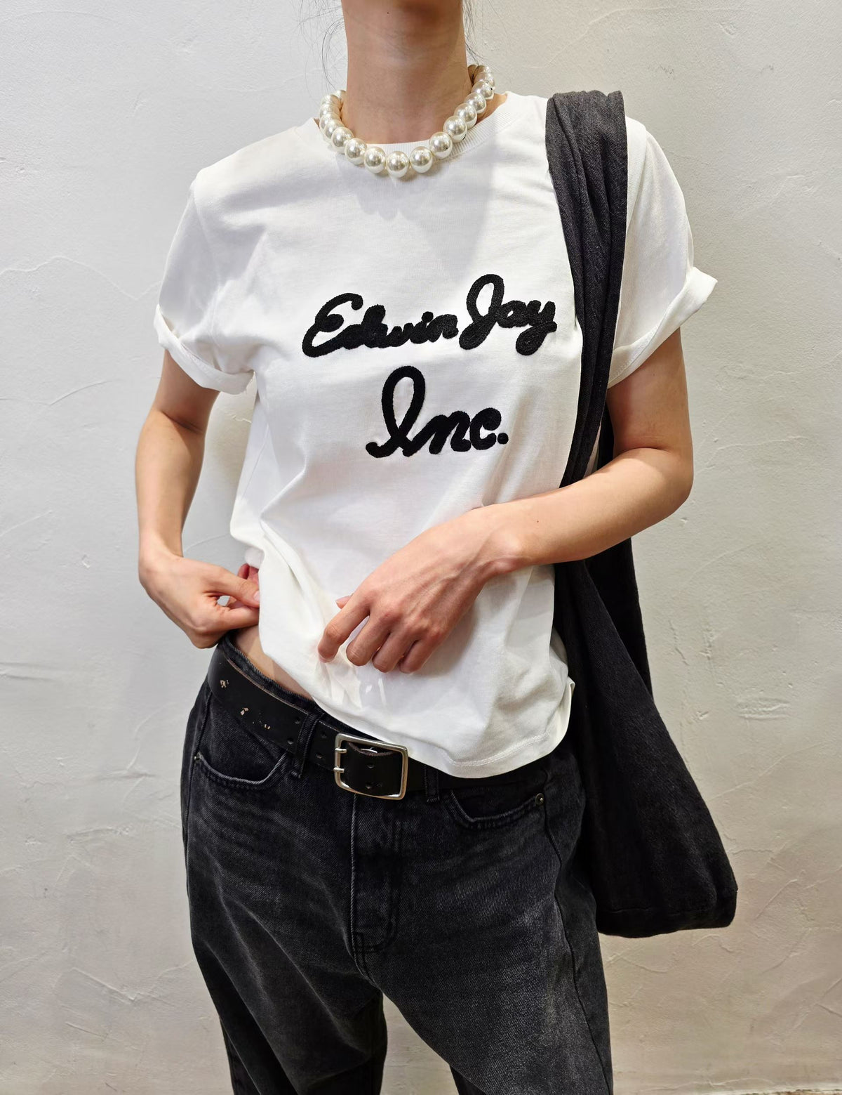 韓國直送Edwin Retro Script Tee