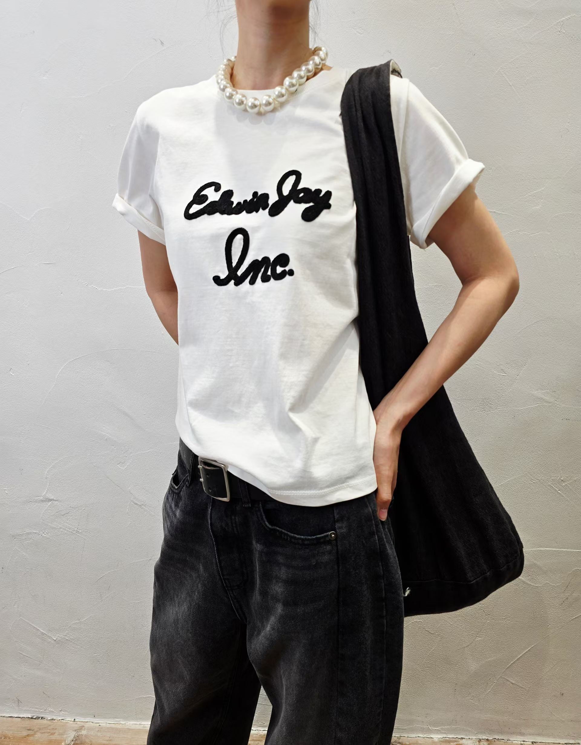 韓國直送Edwin Retro Script Tee