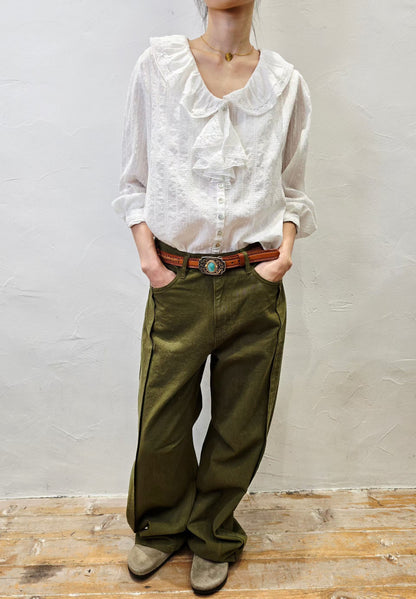 韓國直送Antique Romantic Dobby Dot Shirt