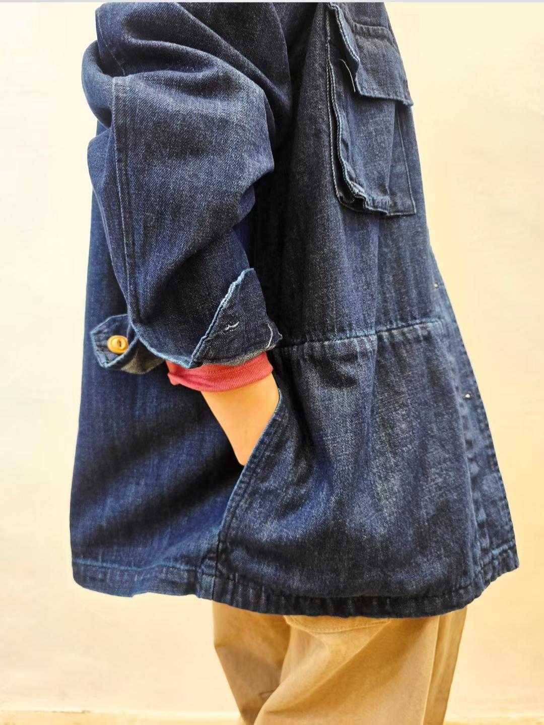 韓國直送Austin Washed Denim Chore Jacket