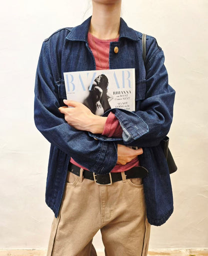 韓國直送Austin Washed Denim Chore Jacket