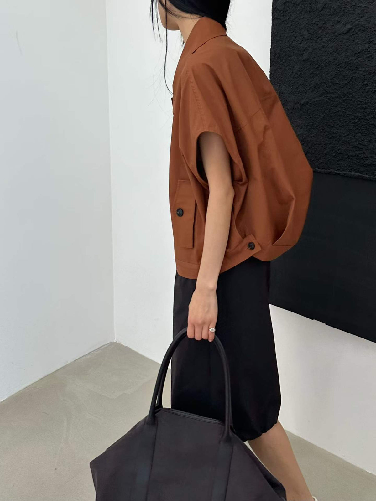 Amber Cap-Sleeve Utility Jacket - Direct from Korea