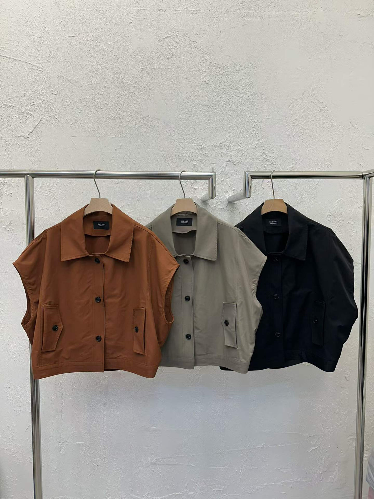 Amber Cap-Sleeve Utility Jacket - Direct from Korea