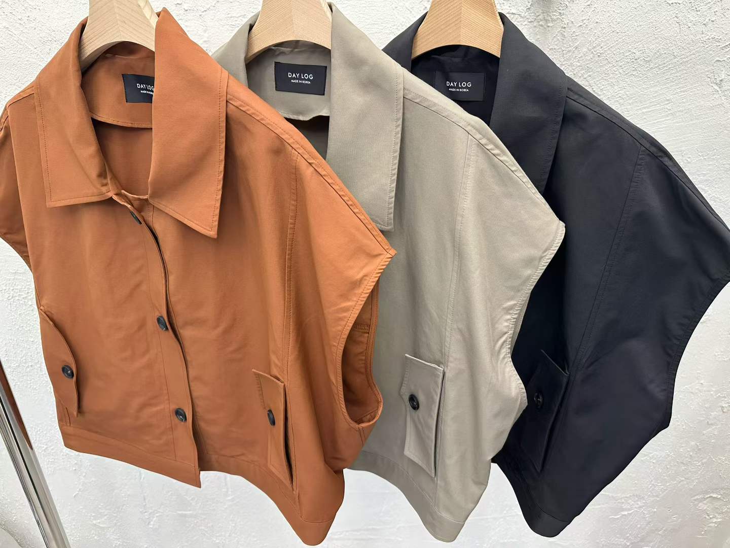 Amber Cap-Sleeve Utility Jacket - Direct from Korea