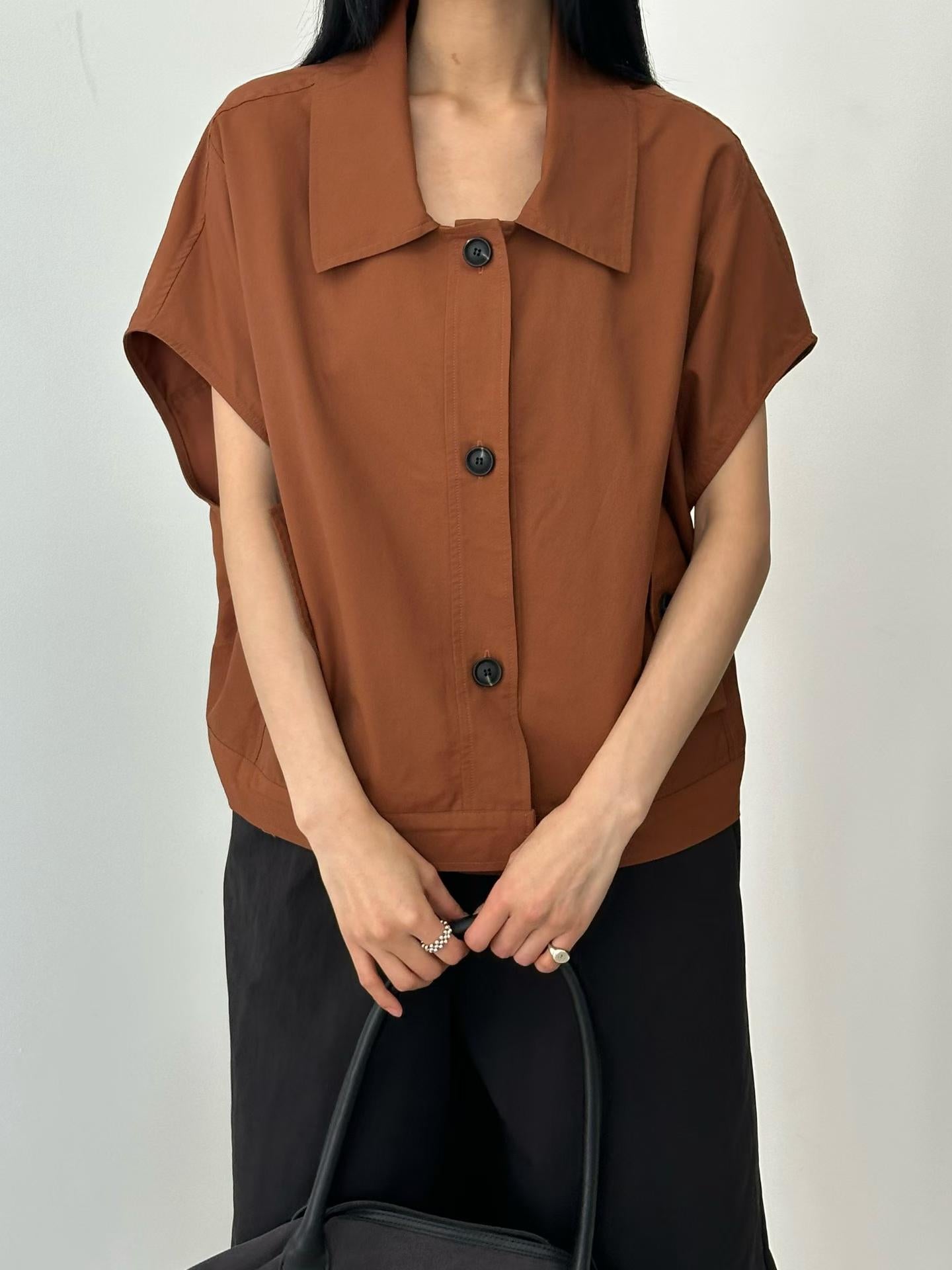 Amber Cap-Sleeve Utility Jacket - Direct from Korea