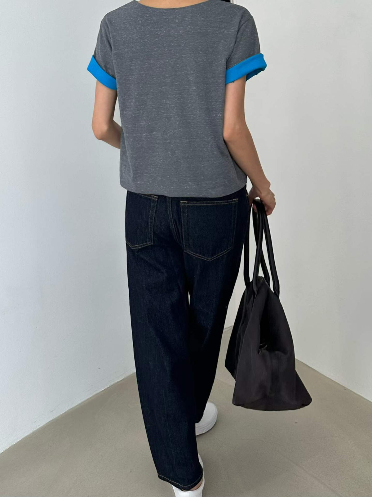 韓國直送Dual Trim Tee