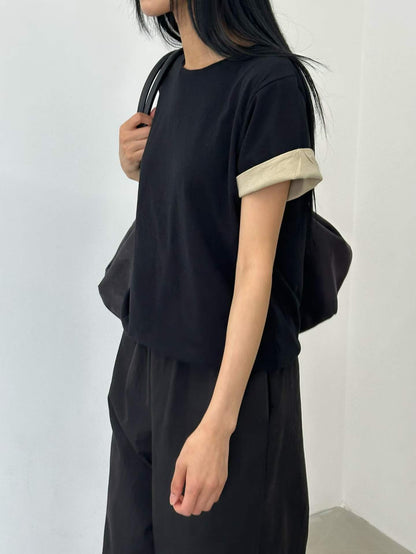 韓國直送Dual Trim Tee