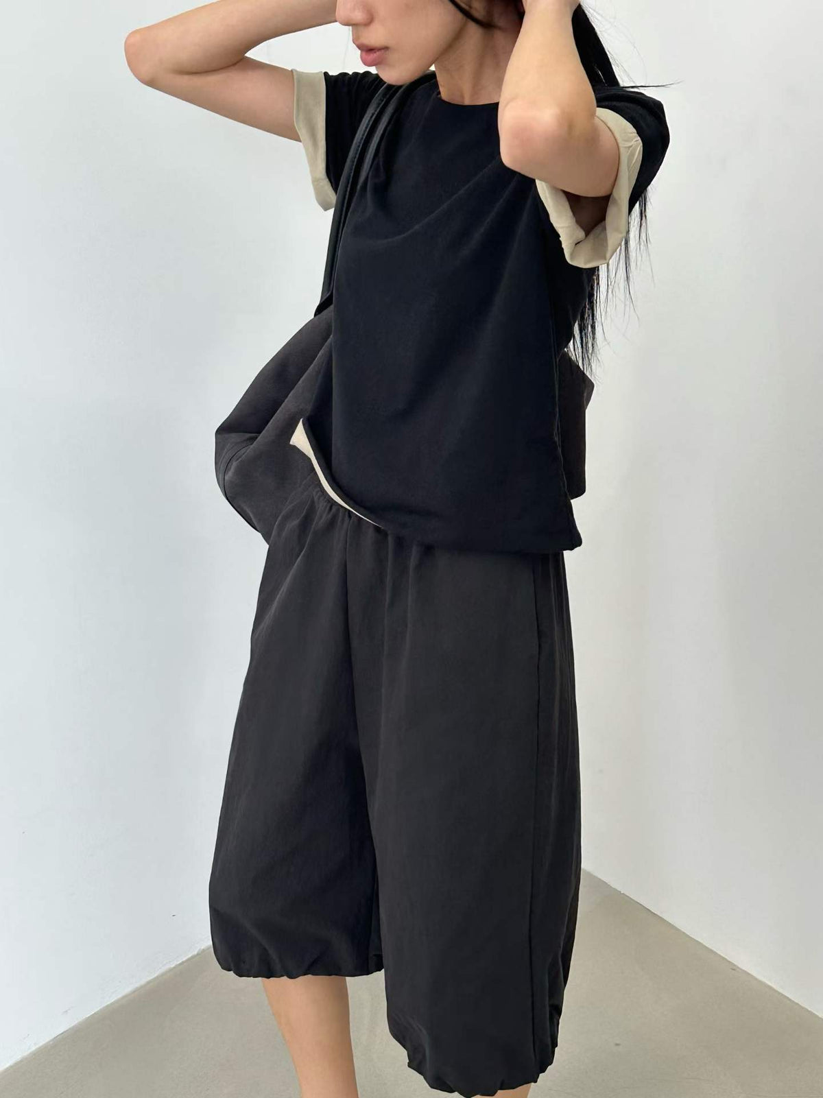 韓國直送Dual Trim Tee