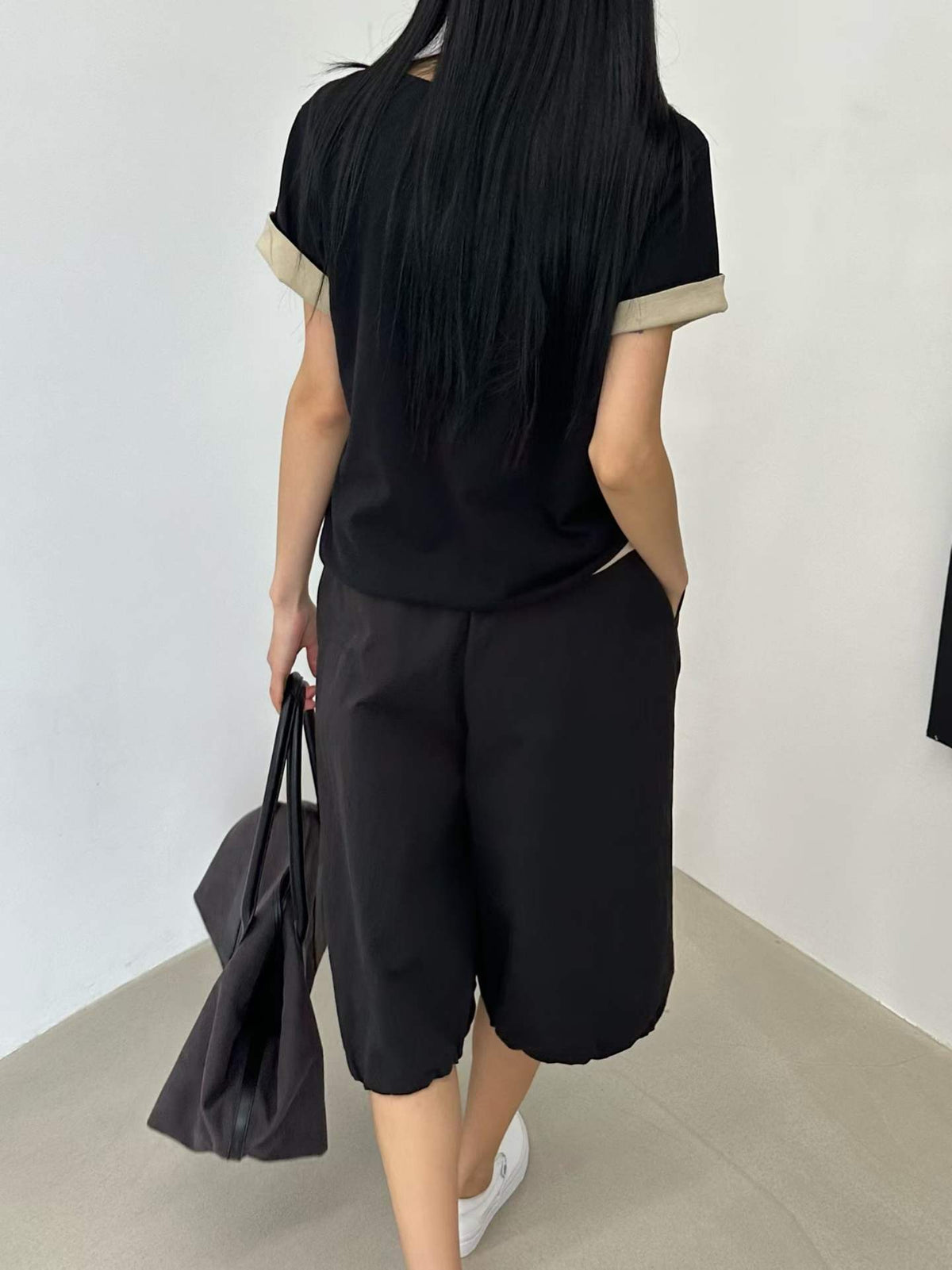 韓國直送Dual Trim Tee