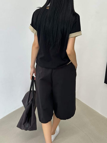 韓國直送Dual Trim Tee