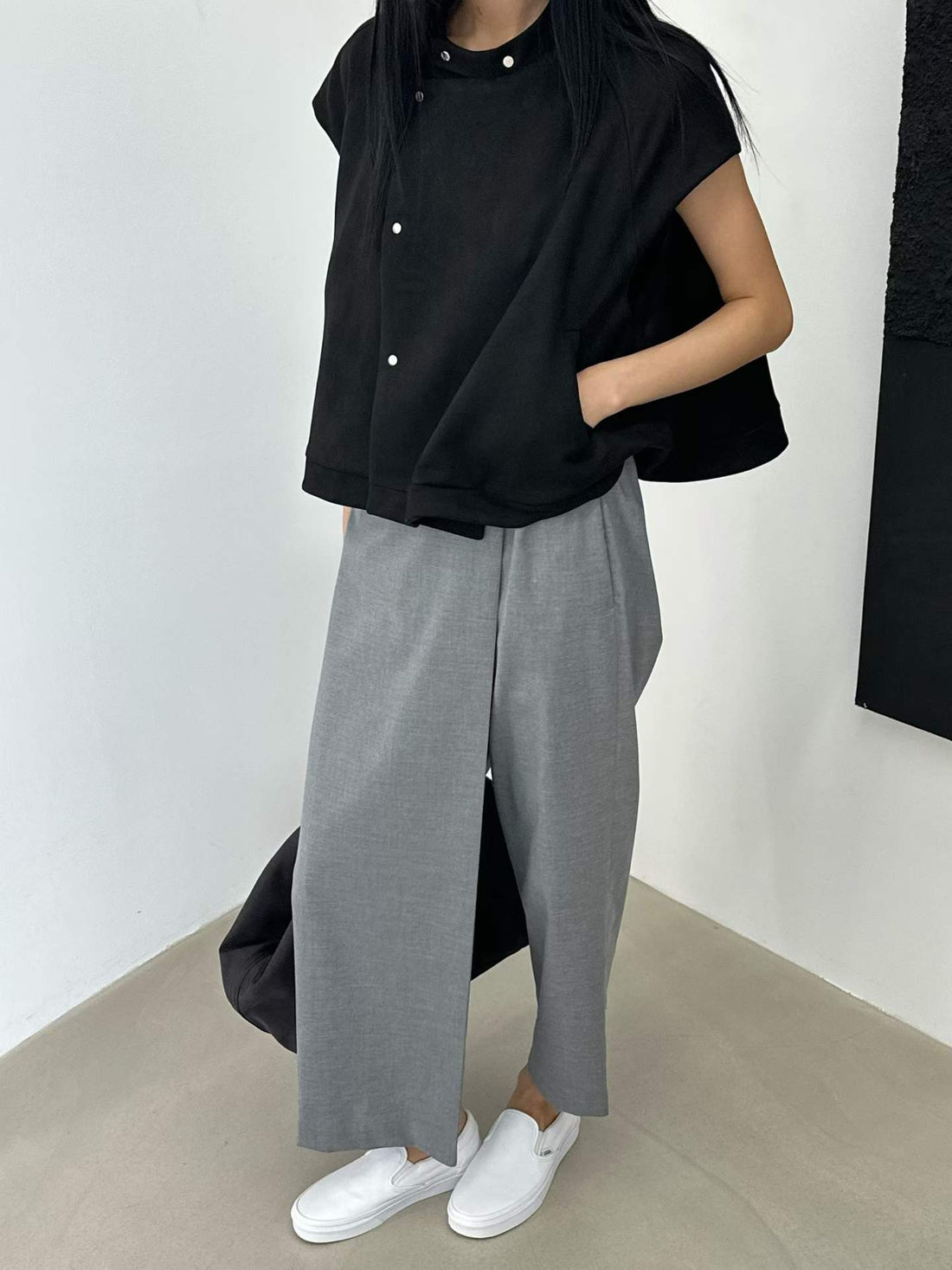 韓國直送Asymmetric Wrap Pants