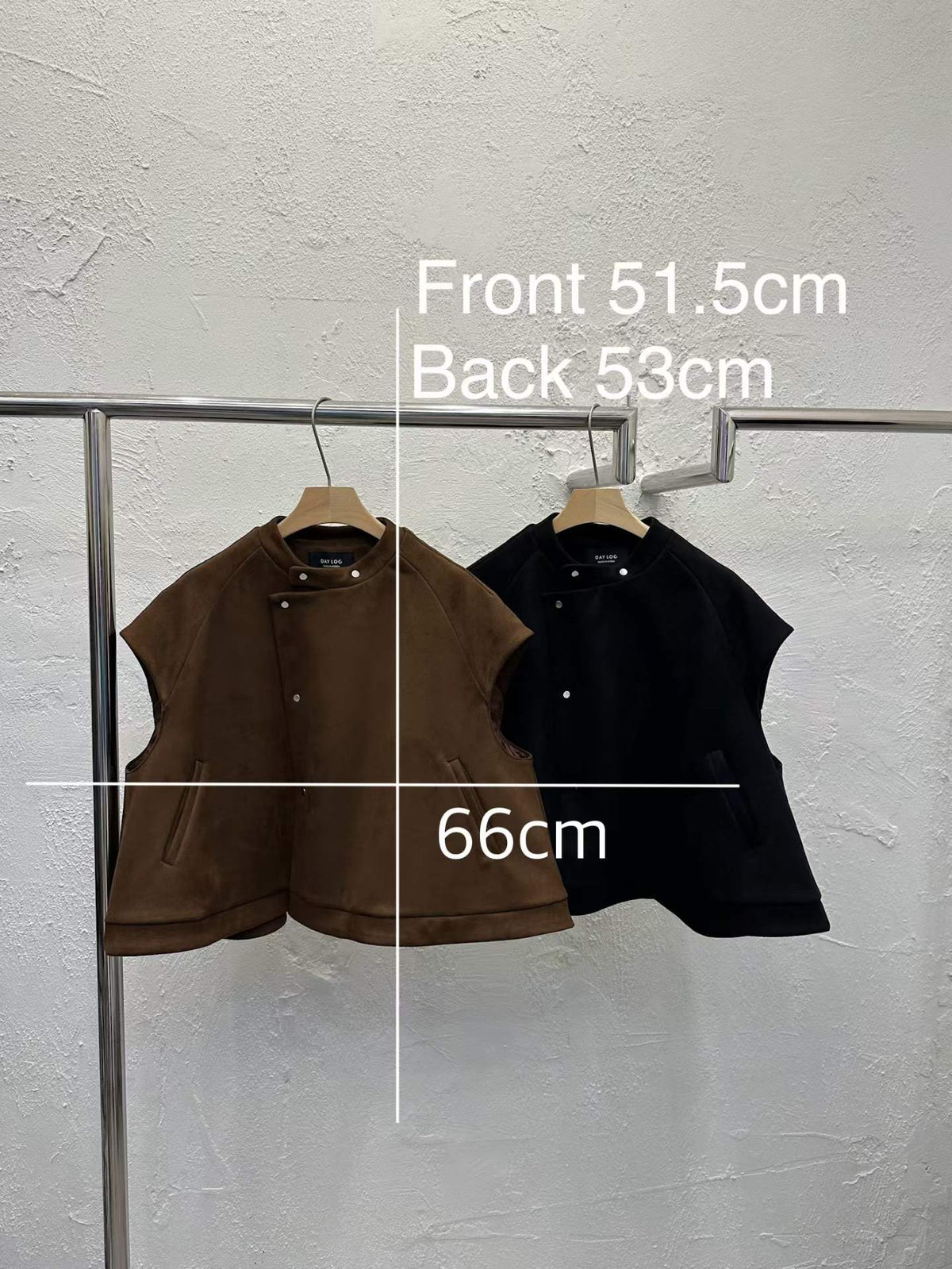 韓國直送Suede Cape Vest