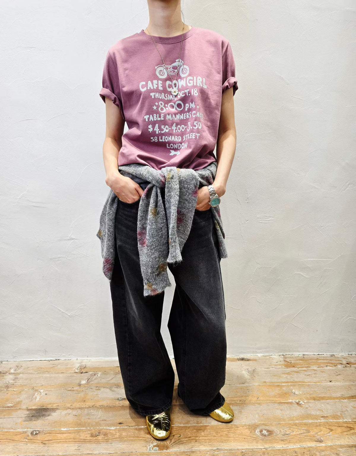 Korean Direct Delivery Biker Cafe Tee